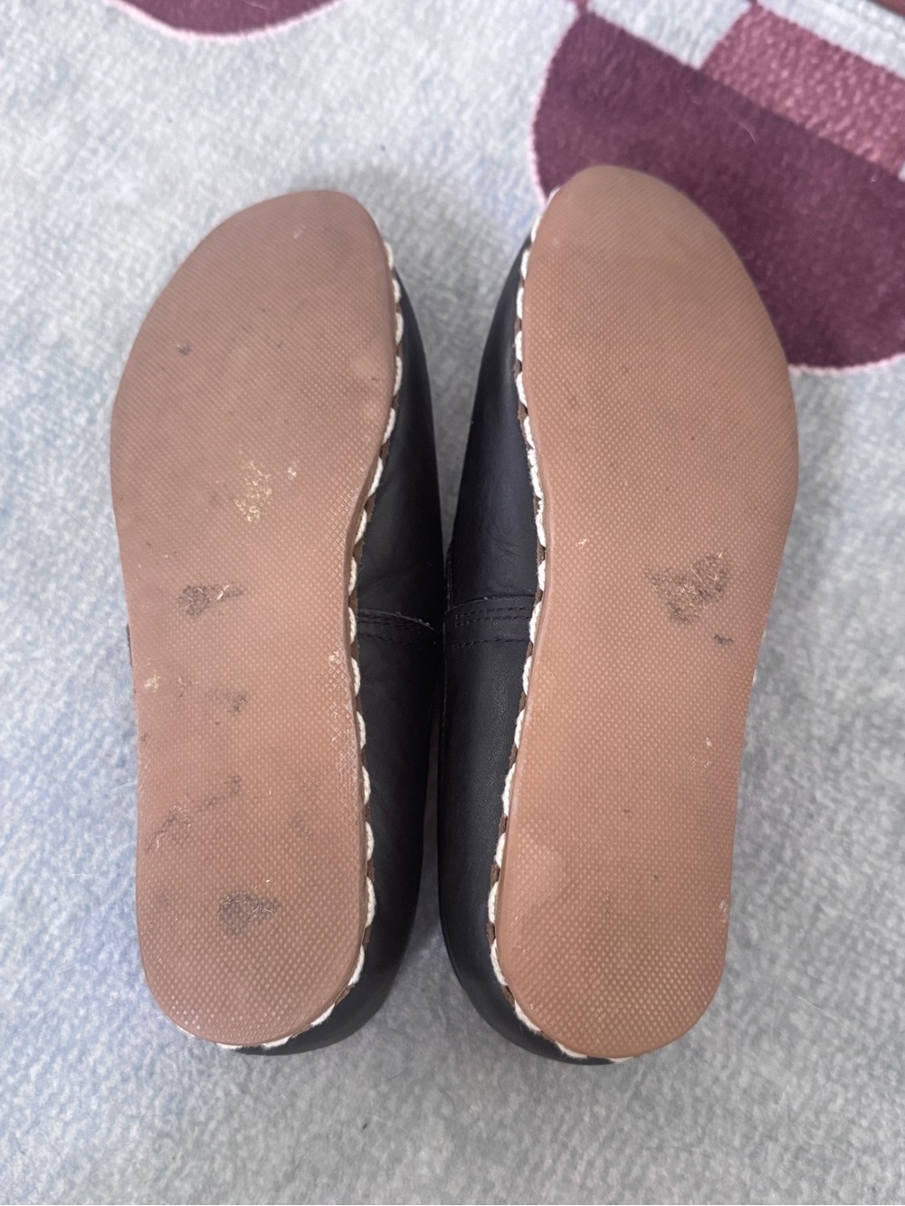 Sabah Beirut Black Leather Handmade Slip-On Flat EU 36 Gaziantep Turkey - Picture 9 of 9